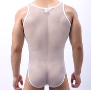 Men's Big Mesh One Piece Underwear Hollow Triangle Body Sculpting