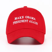 Make Obama President Again Dad Hat men women Cotton Baseball Cap Unstructured New - Red