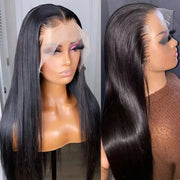 Drag Queen Wig, Drag Hair, Hand-woven Front Long Straight Hair 13x4 Lace Wig Sheath
