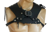 Cross-border Supply European And American Medieval Retro Multi-layer Leather Rivet Shoulder Pad Stage Performance Props