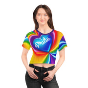Pride Crop Tee, Lesbian Crop Tee, Tshirt, Ladies' Tshirt, Crop shirt, LGBTQ Crop Tee, Crop Tee, Queer Clothes