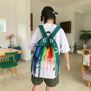Rainbow Pride Back pack, Gay Pride l School Bag Canvas Back pack