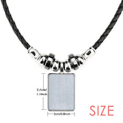 Handmade Leather Rope Necklace Pendant Jewelry