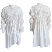 Cotton Pleated Loose Plus Size Dress