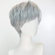Cool Japanese Ice Blue Grey Men's Wig Cover