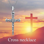Celtic Cross Necklace for Men Sterling Silver Gifts for Men Women