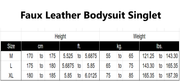 Gay Men's Body Suit, Gay Men's leather Body Suit, Faux Leather Bodysuit - wrestiling style