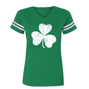 T-shirt St. Patrick's Day printed short-sleeved T-shirt women's casual printed V-neck short-sleeved top