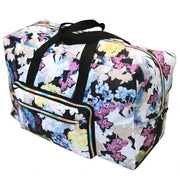 Foldable Travel Bag Women Large Capacity Portable Shoulder Duffle Bag Cartoon Printing Waterproof Weekend Luggage Tote