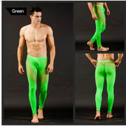 Men Mesh Transparent  Sexy Long Johns Underwear Leggings Pants Tights Casual Long Underpants men pants sheer
