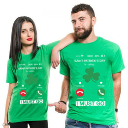 New Men's and Women's SAINT PATRICK'S DAY Letter Short Sleeves on St. Patrick's Day T-shirt