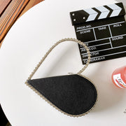 Heart-Shaped Love rhinestone evening bag handbag