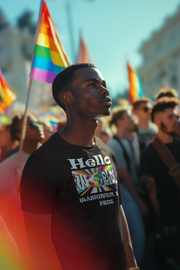 Pride t-shirt Hello World! It's time to celebrate!