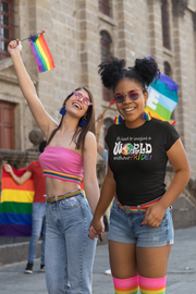 World Pride Globe Tee I can't imagine a world without Pride