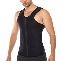 Men Ultra Sweat Thermal Muscle Shirt Hot Shapers Neoprene Slimming Body Shaper