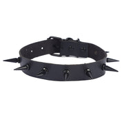 Black Long Rivet U Collar Exaggerated Personalized Binding Collar