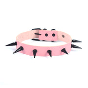 Black Long Rivet U Collar Exaggerated Personalized Binding Collar