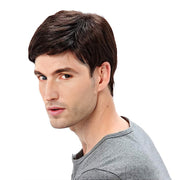 Young Man's hair, Go-Go Boy hair, young man's wig, Wig Men's Side Bangs Short Straight Hair Chemical Fiber Full-head Wig