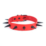 Black Long Rivet U Collar Exaggerated Personalized Binding Collar