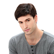 Young Man's hair, Go-Go Boy hair, young man's wig, Wig Men's Side Bangs Short Straight Hair Chemical Fiber Full-head Wig