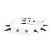 Black Long Rivet U Collar Exaggerated Personalized Binding Collar