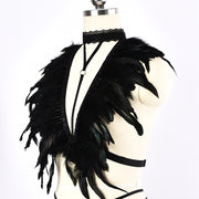 Shoulder Strap Feather Halter Beauty Back Harness