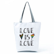 Rainbow English Printed Casual Shoulder Bag