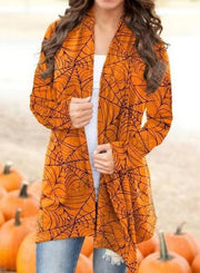 Halloween Theme Printed Coat Small Cardigan
