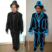 Fluorescent Dance Performance Wear Props LED Shiny Clothes