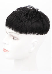 Korean Style Handsome Real Hair Fashion Hot Fluffy Natural Wig