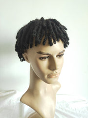 Black Hair Perm Dreadlocks Wig Hat Wearing Hair Piece