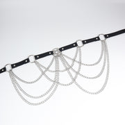 Women's Multi-layer Chain Belt Hollow Fringe Body Chain Sexy Pin Buckle Five-pointed Star Belt Sexy Harness Leather Goods