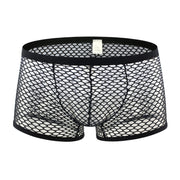 Big Mesh Men's Underwear Mesh Sexy U Convex Full Transparent