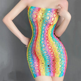 Gay  Pride Tight Stockings European And American Uniform Suit