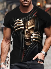 Men's T-shirt Summer 3d Muscle Digital Printing