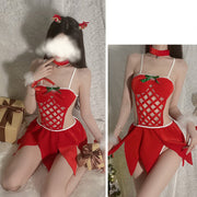 Underwear Christmas Cute Velvet Nightdress