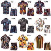 Men's Plus Size Short Sleeve Shirt Suit