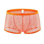 Big Mesh Men's Underwear Mesh Sexy U Convex Full Transparent