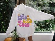 Fashion Ladies Casual Cotton Hoodie Sweatshirt