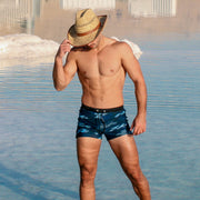 Plus Size Loose Beach Boxer Men's Swimming Trunks