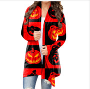 New European And American Casual Halloween Theme Printed Jacket Small Cardigan