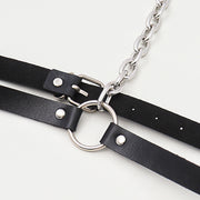 Sexy Fashion Metal Chain Choker Harness Ladies Nightclub Performance Fashion Waist Chain Harness Leather Goods