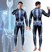 New Halloween Skull One Piece Suit