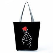 Rainbow English Printed Casual Shoulder Bag