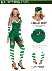 St. Patrick's Day 3D Digital Print Jumpsuit