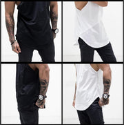Solid Color Cotton Summer Loose Training Sleeveless T-Shirt