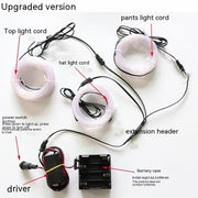 Fluorescent Dance Performance Wear Props LED Shiny Clothes