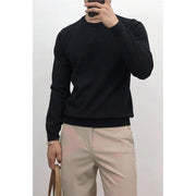 Gay Muscle Fit Men Thin Round Neck Bottoming Sweater