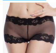 Ladies'  Plus Size Transparent Sexy Mesh Underwear 