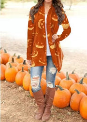 Halloween Theme Printed Coat Small Cardigan